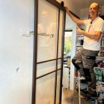 Stalen schuifdeur Luxury BRONS (HELDER GLAS) + Systeem photo review